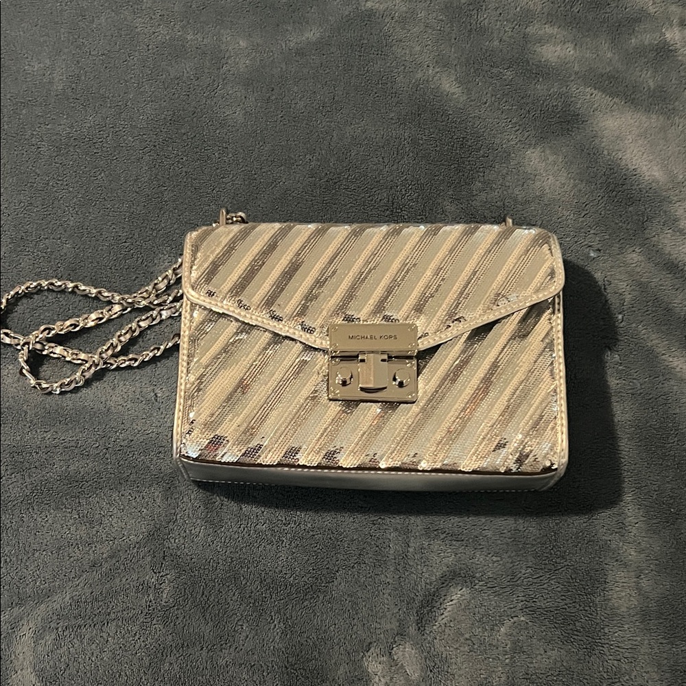 Michael Kors Metallic silver Crossbody Bag